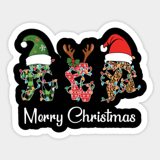 Ballet Christmas Ballet Shoes Sticker